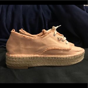 Canvas dolce vita platform tennis shoes